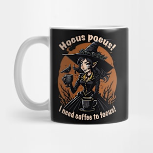 Coffee and Cartoonish Witch Mug